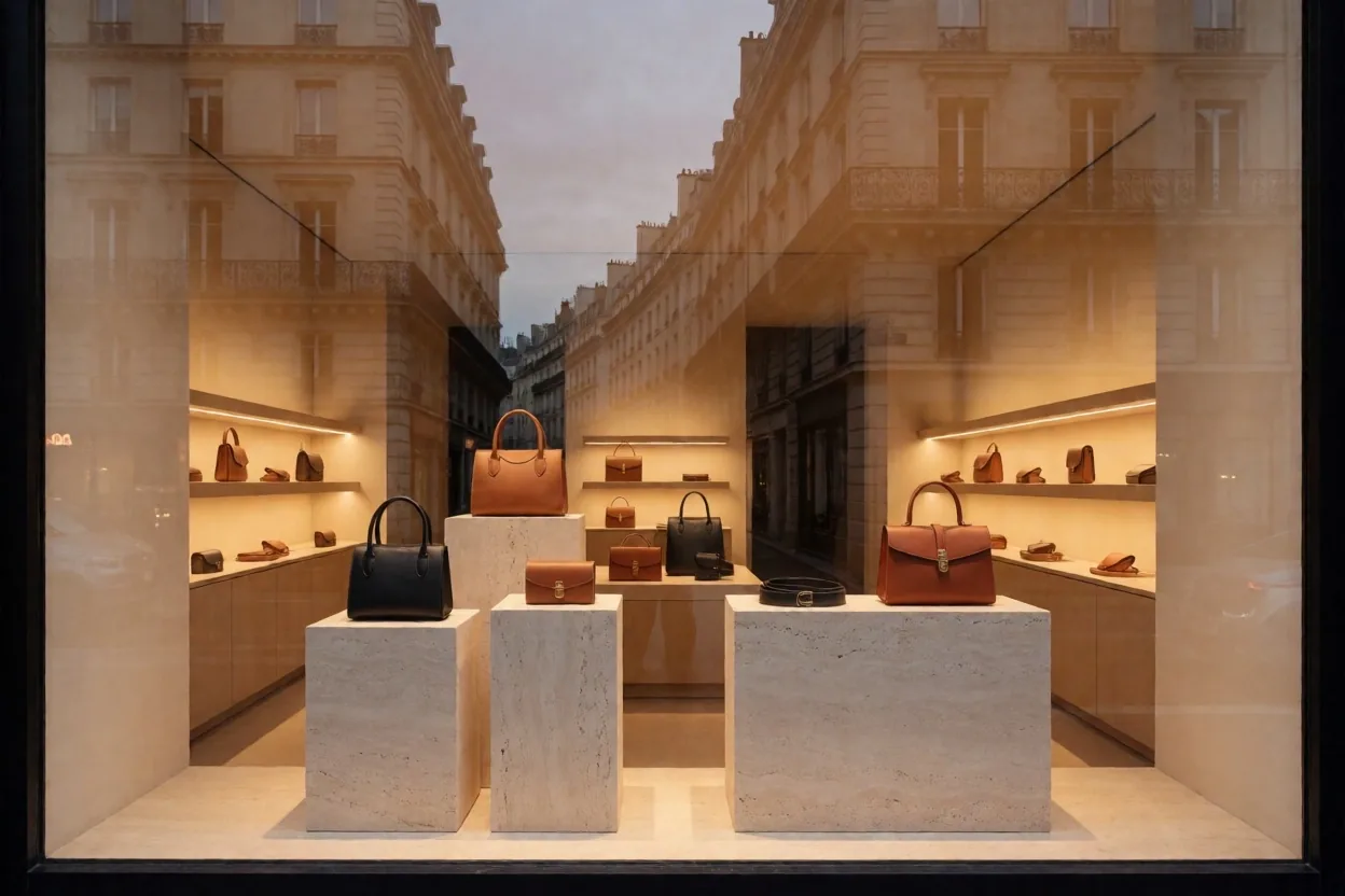Boutique de maroquinerie parisienne